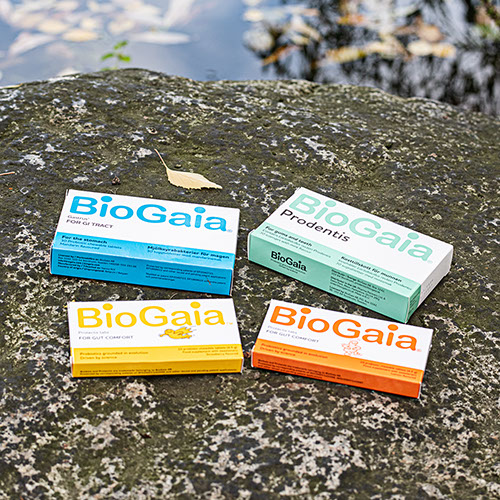 BioGaia products collage